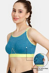 Rosaline Low Impact Sports Bra - Saxony Blue — thumbnail 3